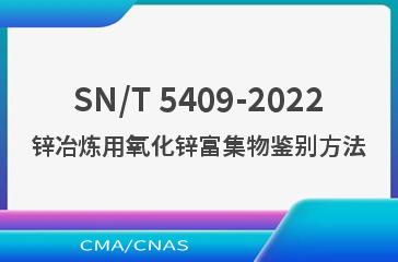 SN/T 5409-2022锌冶炼用氧化锌富集物鉴别方法