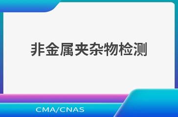 非金属夹杂物检测