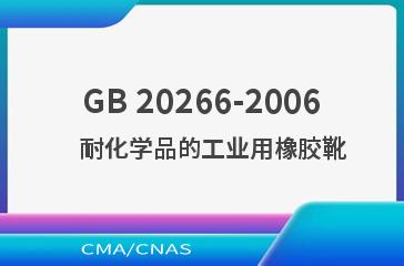 GB 20266-2006    耐化学品的工业用橡胶靴