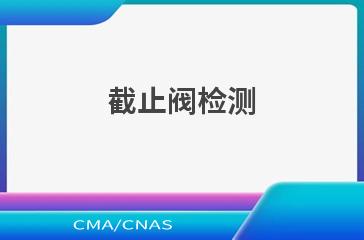 截止阀检测