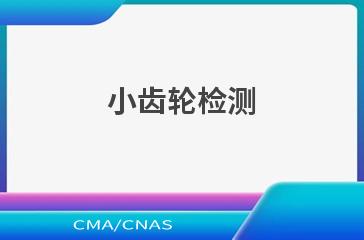 小齿轮检测